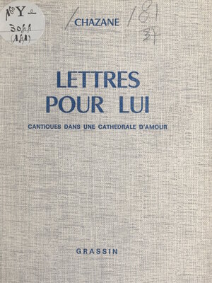 cover image of Lettres pour lui